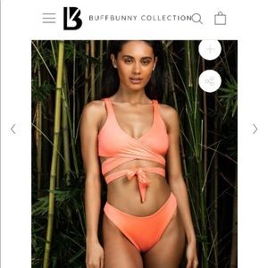 Buffbunny Bikini 2pc Hot Coral size Small